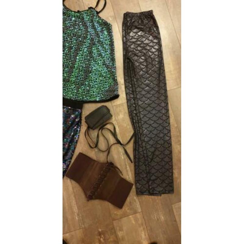 Verkleedkleren glitter en glamour maat 36 / S