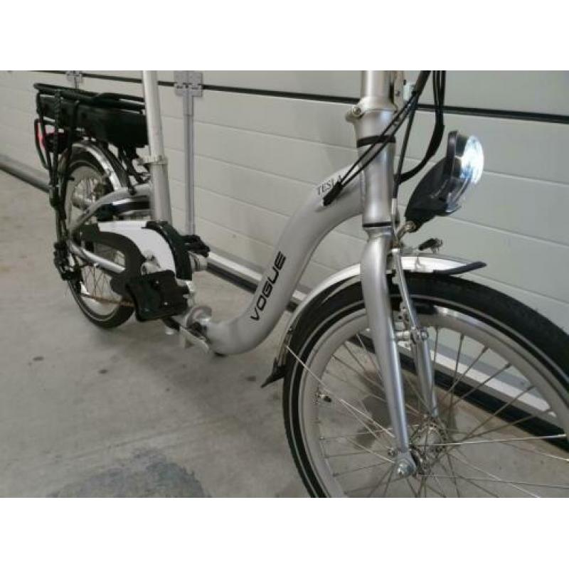 Aluminium elektrishe vouwfiets Tesla 7 versnelling 12 AH