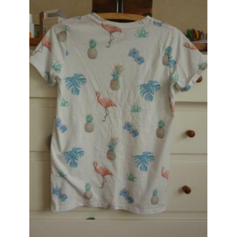 Europe Kids: Shirt met Ananas/Flamingo print maat 164