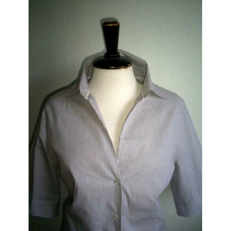 NIEUW !!! STANFIELD blouse mt. M beige ruit