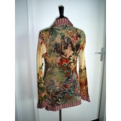 aparte SAVE THE QUEEN blouse mt. M met uitlopende mouw
