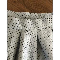Bershka Lichtblauw polkadot rokje maat L
