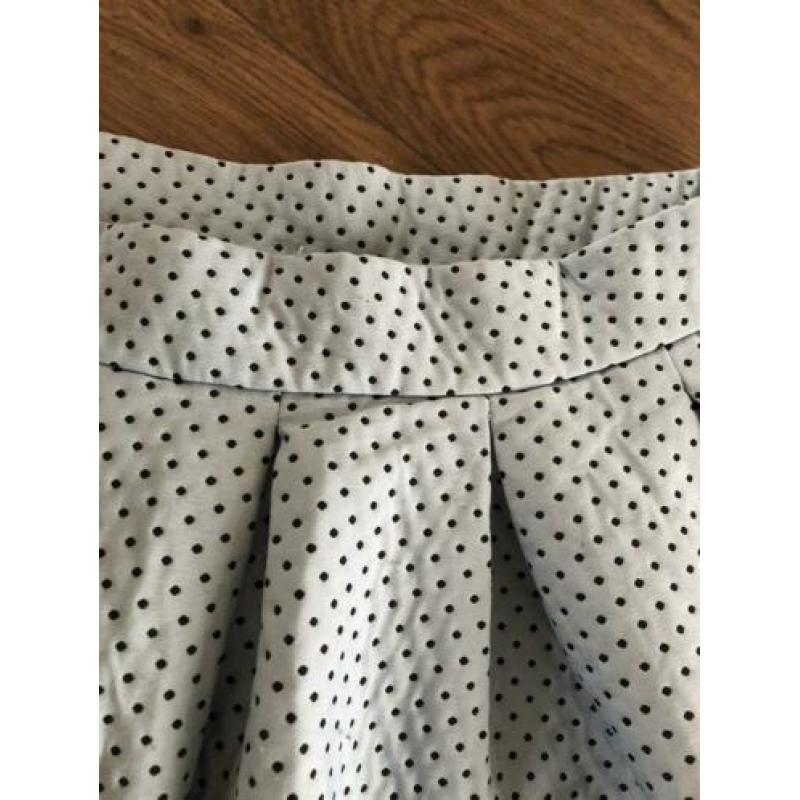 Bershka Lichtblauw polkadot rokje maat L