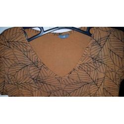 Gele top maat 38