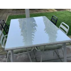 Tuinset tafel met 4 stoelen ZGAN