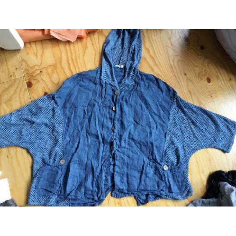 Luigi moda Made in italy linnen vest jasje ruimvallend 7