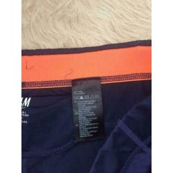Donkerblauwe hardloopbroek maat L