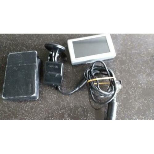 Garmin Nuvi met file melding.
