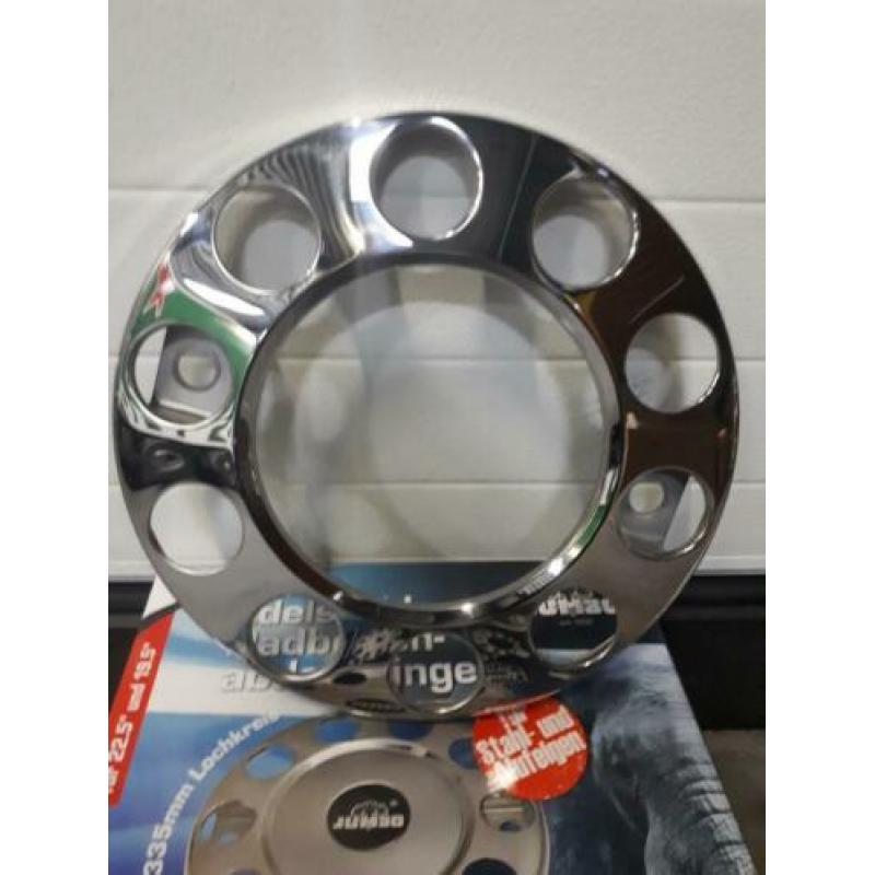 Rvs opstapring wielring voor 10 gaats velgen