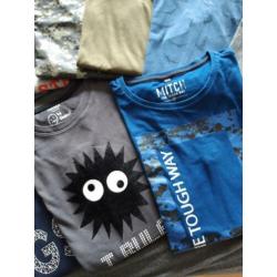 9 longsleeves (lange mouw) maat 146-152