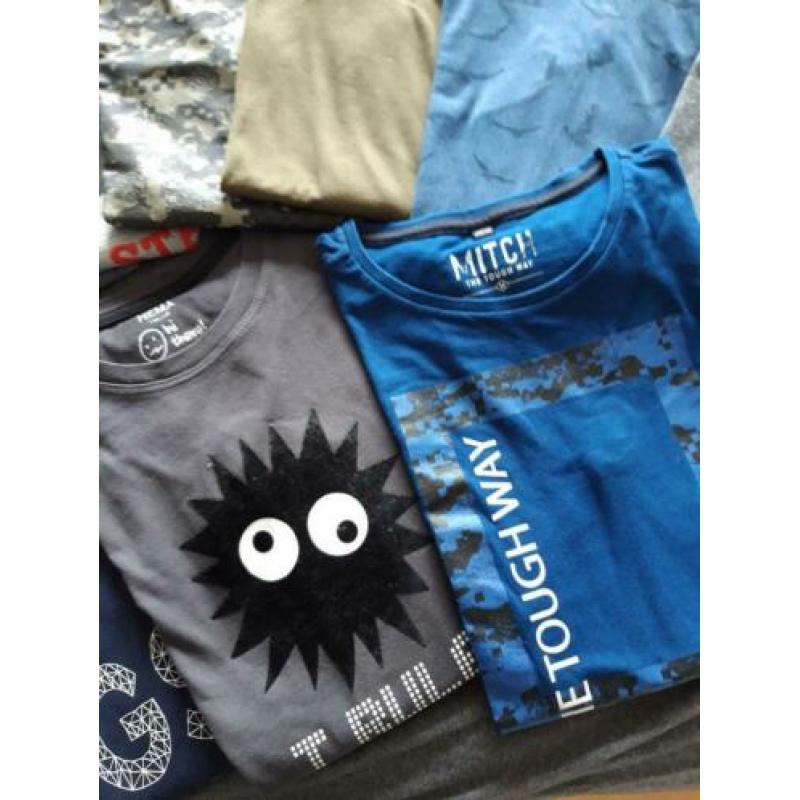 9 longsleeves (lange mouw) maat 146-152