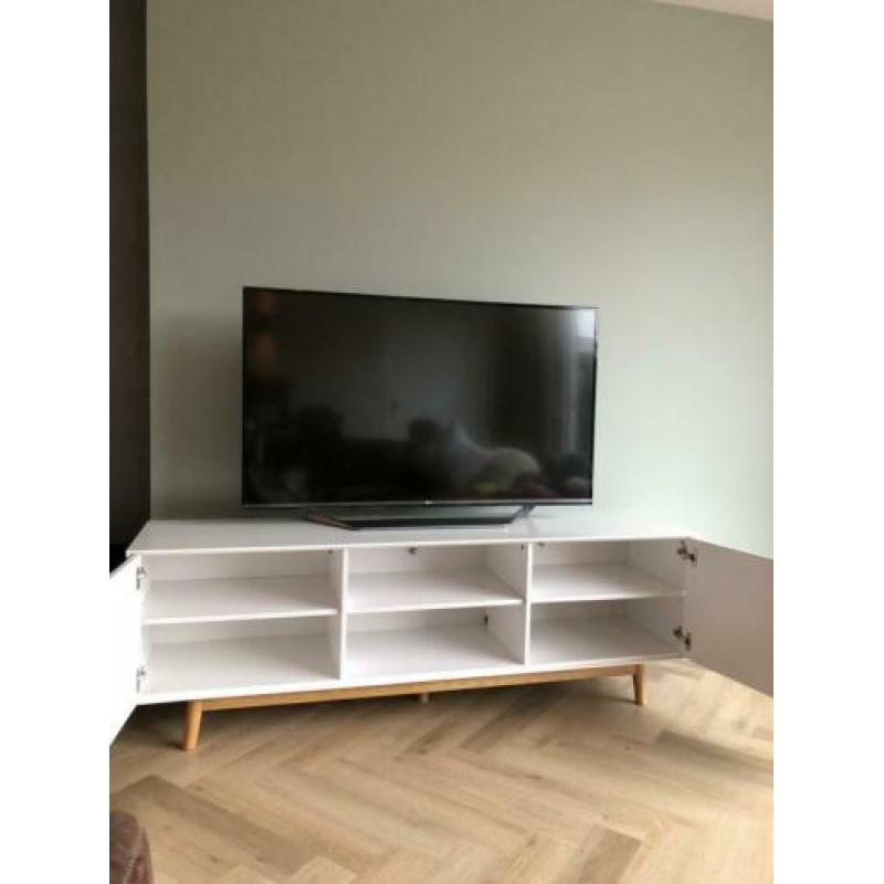 TV meubel -mat- houten onderstel