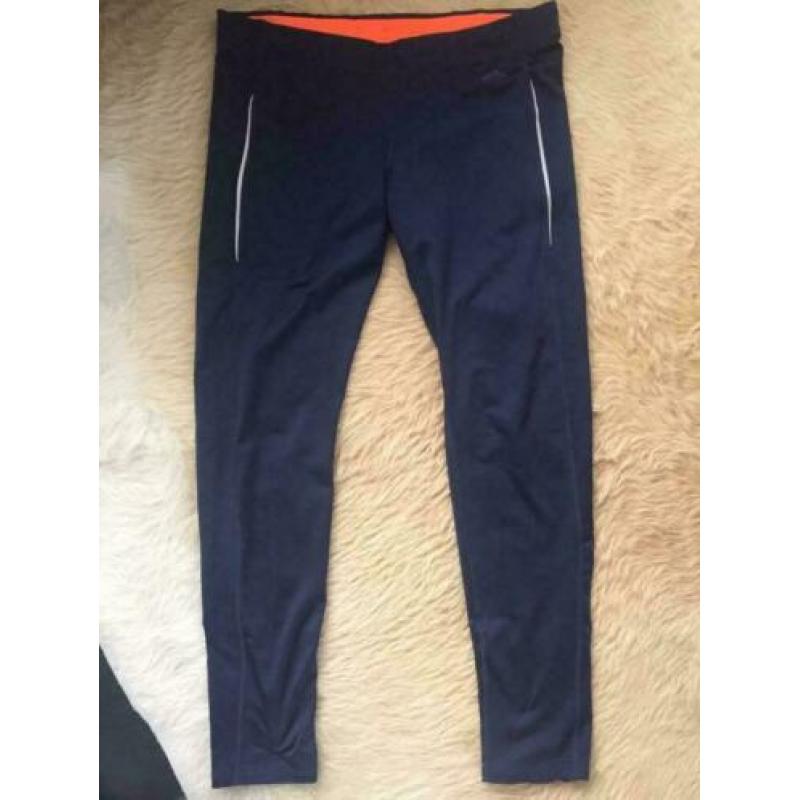 Donkerblauwe hardloopbroek maat L