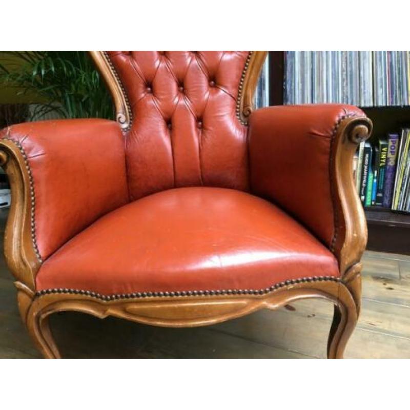 Unieke Chesterfield fauteuil