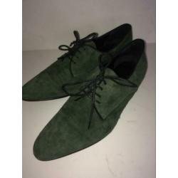 Marcos Nalini veterschoenen 39 nieuwstaat 199,- groen Fred