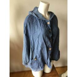 Luigi moda Made in italy linnen vest jasje ruimvallend 7