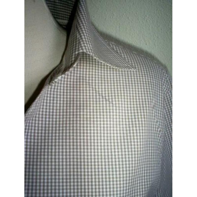NIEUW !!! STANFIELD blouse mt. M beige ruit