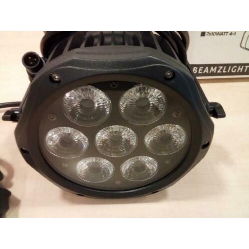 LED PAR 7x10W voor buiten gebruik IP65