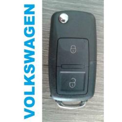 VW autosleutel behuizing 2 knoppen Caddy Transporter Up Polo