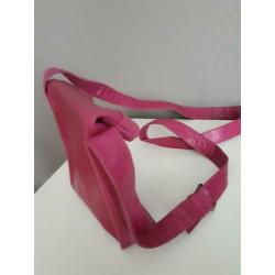 Roze leren Sticks and Stones tasje