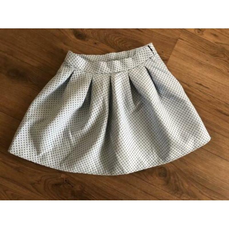 Bershka Lichtblauw polkadot rokje maat L