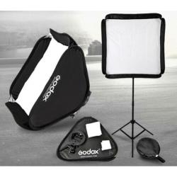 Godox s-type bracket + softbox 80x80cm + grid