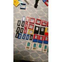 Lego vintage trein ramen deuren partij 50 stuks met glas