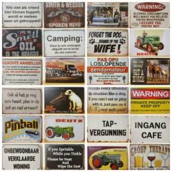 Coffee menu reclamebord wandbord van metaal koffie