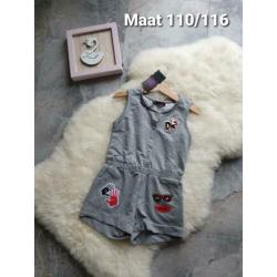 Maat 110/116 NIEUW Meisjes Korte Jumpsuit FANNY LOOK