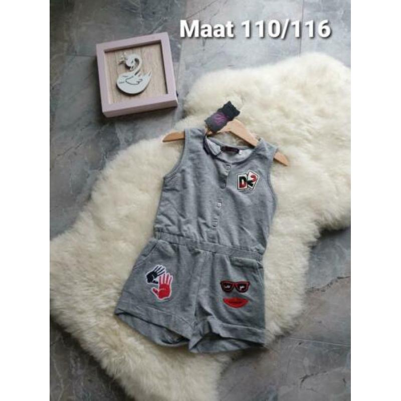Maat 110/116 NIEUW Meisjes Korte Jumpsuit FANNY LOOK
