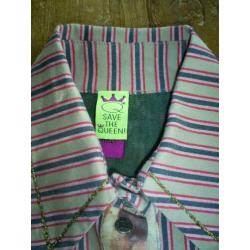aparte SAVE THE QUEEN blouse mt. M met uitlopende mouw