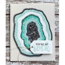 NIEUW Set Metalen Snijmalen Layered Wood Slices