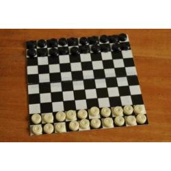 ?Vintage Magnetisch Schaakspel Damspel Domino Reisspel
