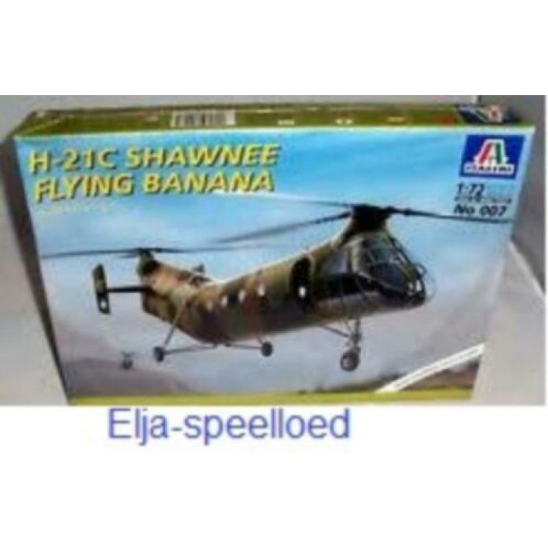 NIEUW ITALERI 1:72 H-21C SHAWNEE Flying Banana 007 modelbouw