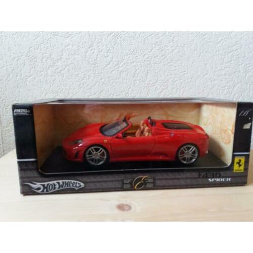 Hotwheels/ Hot wheels Ferrari F430 Spider rood 1:18