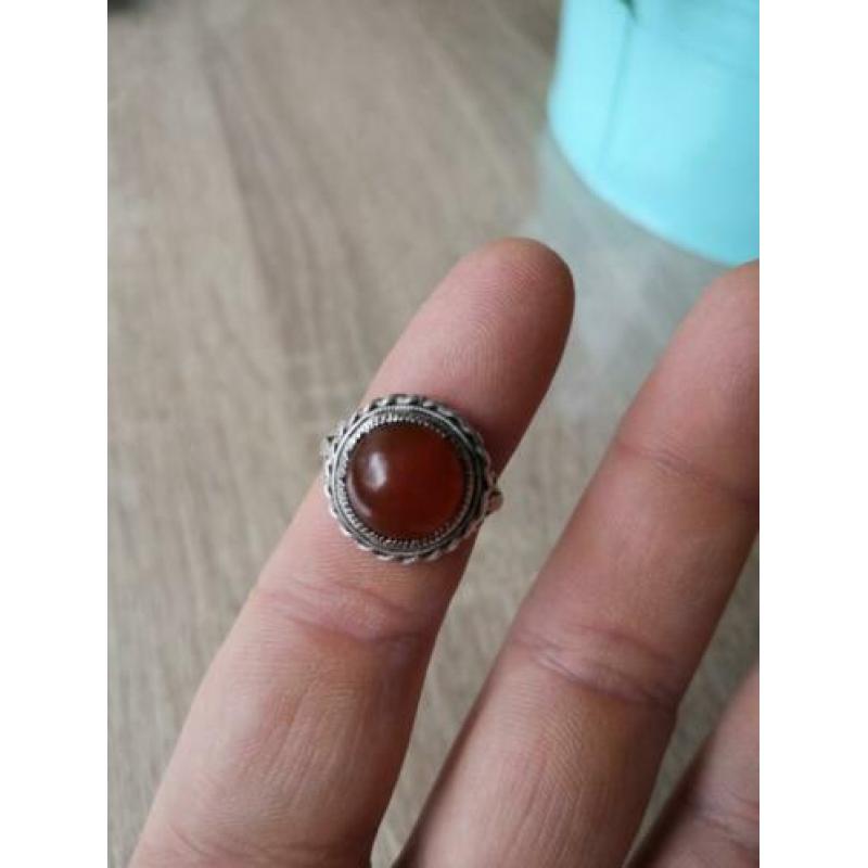 Vintage dames ring met steen