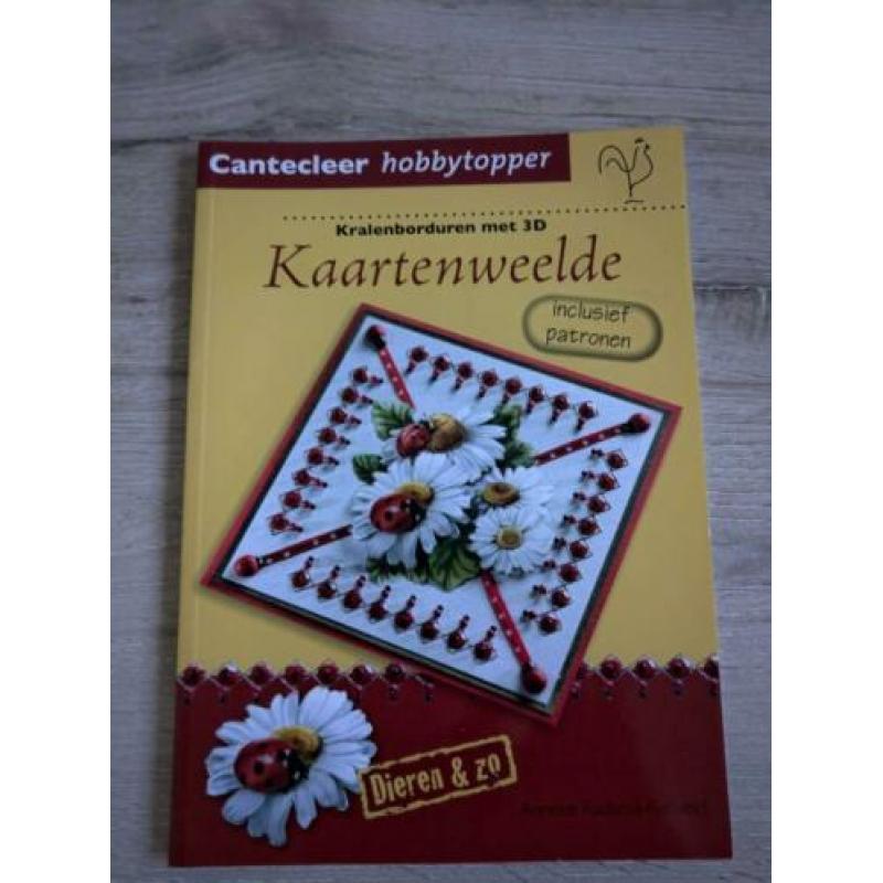 Pakket met 3 boeken over kralen borduren, kralen kaarten