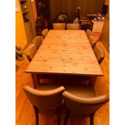 Eettafel + stoelen