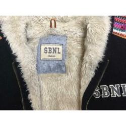 Sissy boy warm wollen zwart borg vest m izgs jas