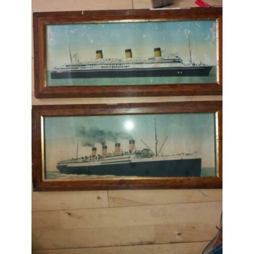 2 ingelijste klassieke franse liners