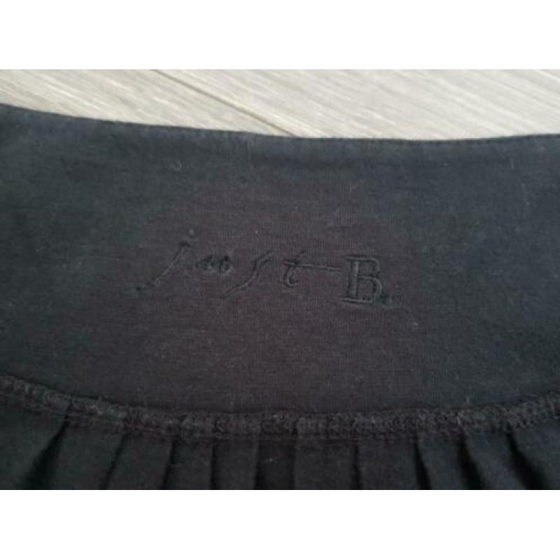 JUST-B. zwarte jurk/tuniek met applicaties maat XL (NK018)