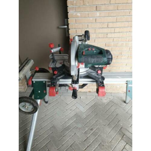 Afkortzaag metabo kgs 254 m met onderstel