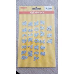 3x (snij) mal alphabet die,2x vlinder hobbyidee, large dies.