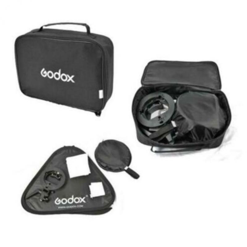 Godox s-type bracket + softbox 80x80cm + grid