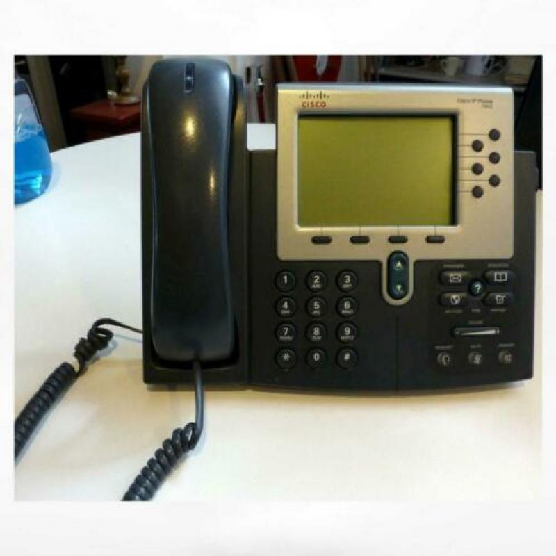 Cisco IP telefoon, type CP-7962G, 2 poorts 100Mbit netwerks
