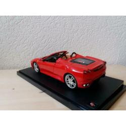 Hotwheels/ Hot wheels Ferrari F430 Spider rood 1:18