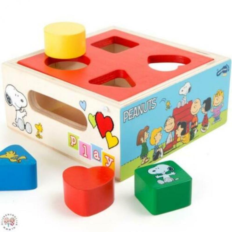 Houten vormenstoof Snoopy Peanuts speelgoed --> NIEUW!