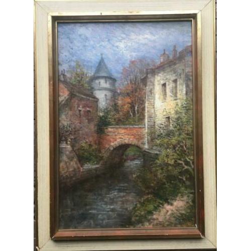 ????Stadsgezicht met Jeker Walter Neuhof 1904-1982 Maastricht