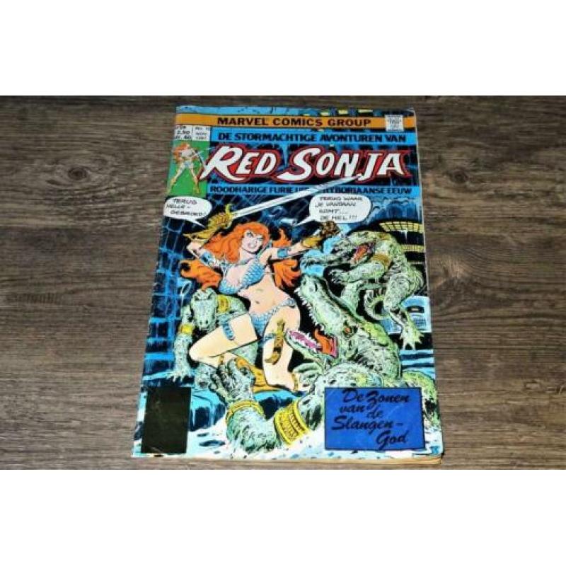 Red Sonja no. 10, de zonen van de Slangengod.
