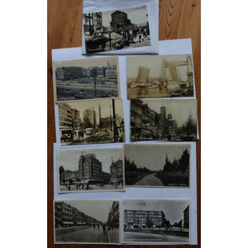 oude ansichtkaarten Rotterdam 9 stuks
